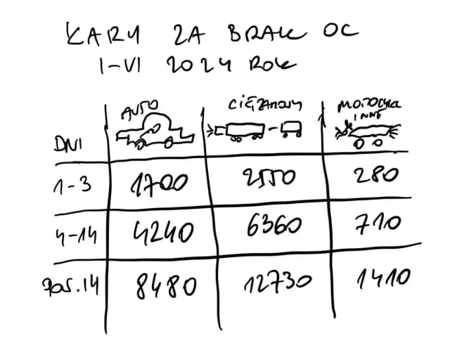 Jakie kary za brak OC? Sprawdź wysokość mandatów i zasady Jakie kary za brak OC? Sprawdź wysokość mandatów i zasady
